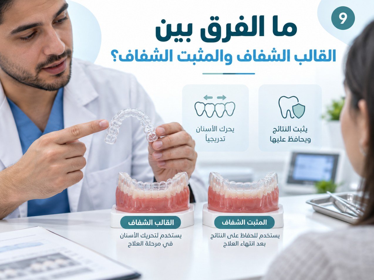 ما الفرق بين القالب الشفاف والمثبت الشفاف؟