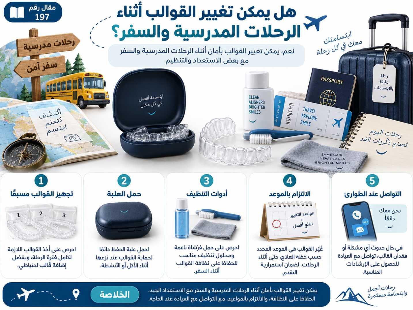 هل يمكن تغيير القوالب أثناء الرحلات المدرسية والسفر؟