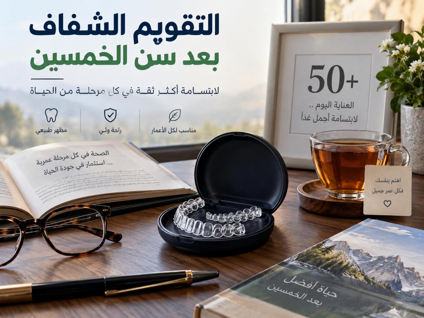 التقويم الشفاف بعد سن الخمسين