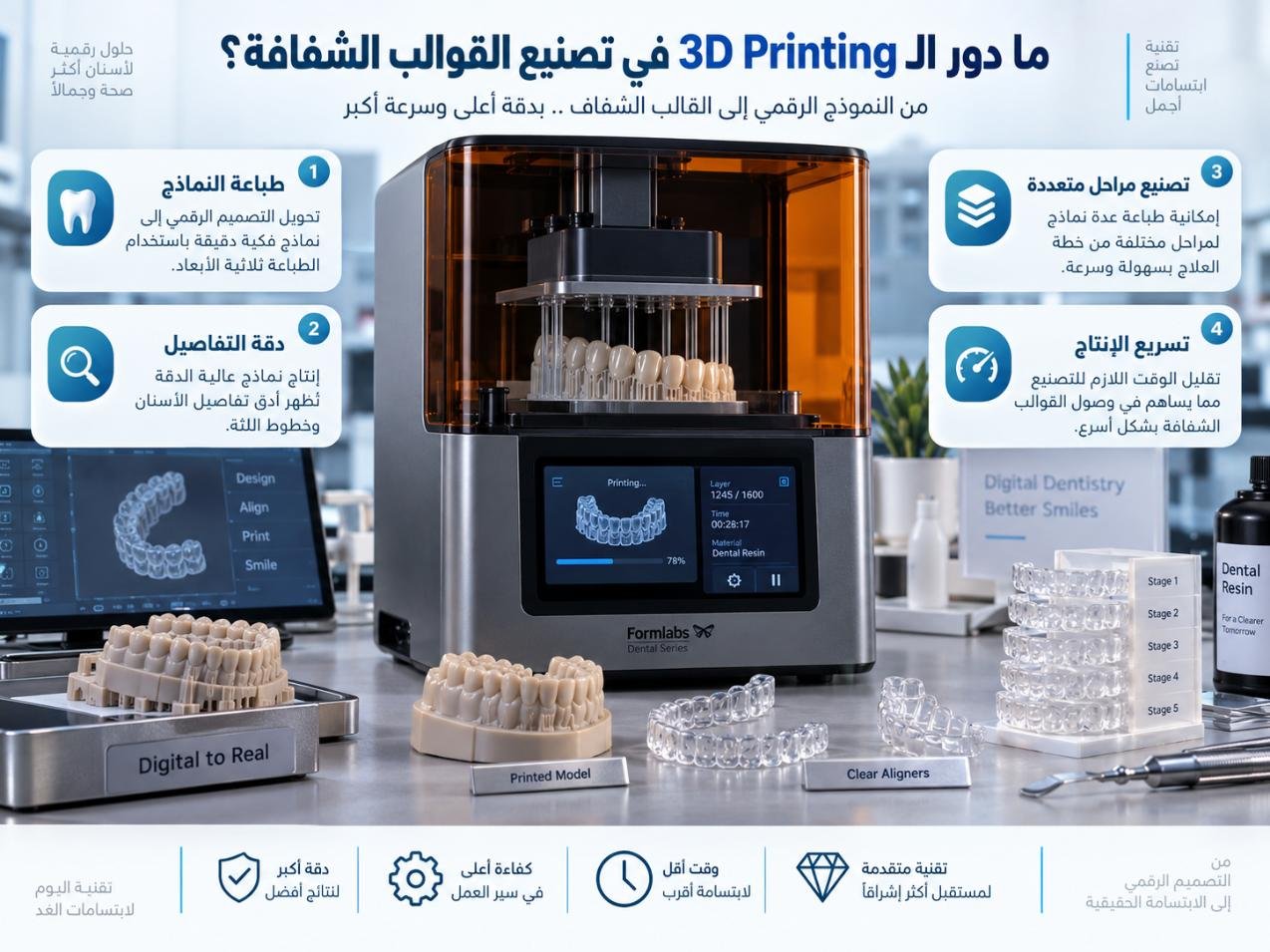 ما دور الـ 3D Printing في تصنيع القوالب الشفافة؟