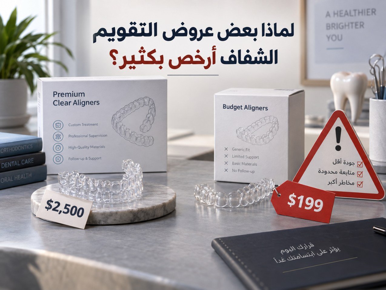 لماذا بعض عروض التقويم الشفاف أرخص بكثير؟