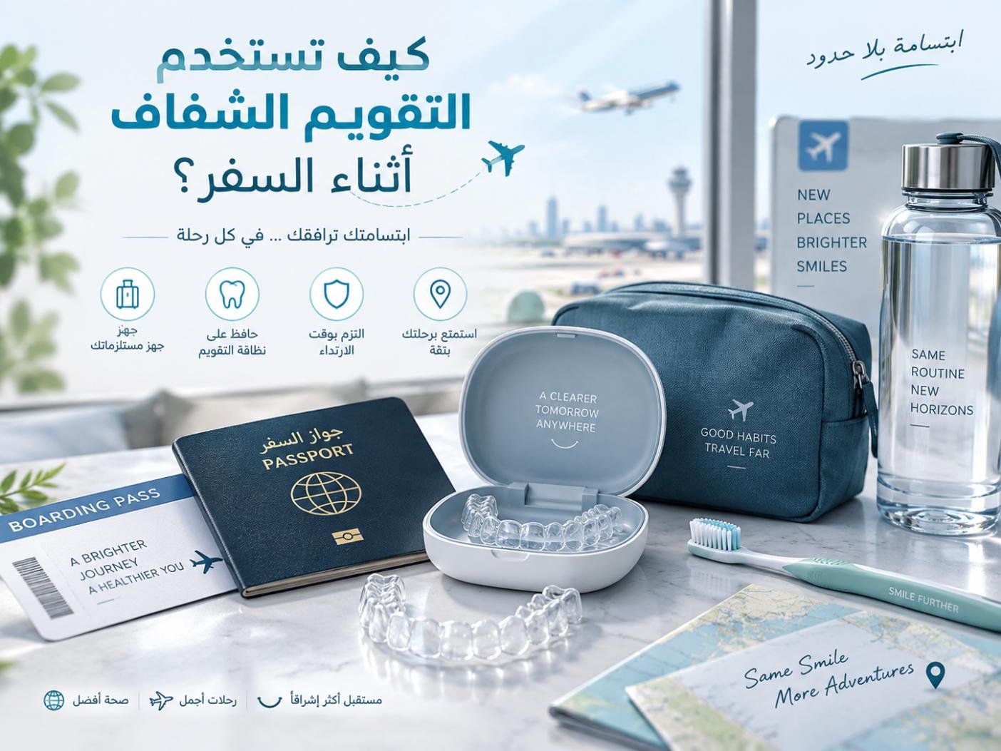 كيف تستخدم التقويم الشفاف أثناء السفر؟