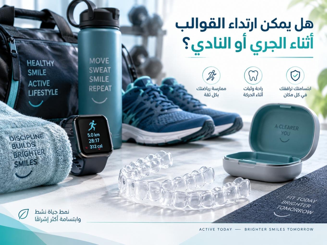 هل يمكن ارتداء القوالب أثناء الجري أو النادي؟