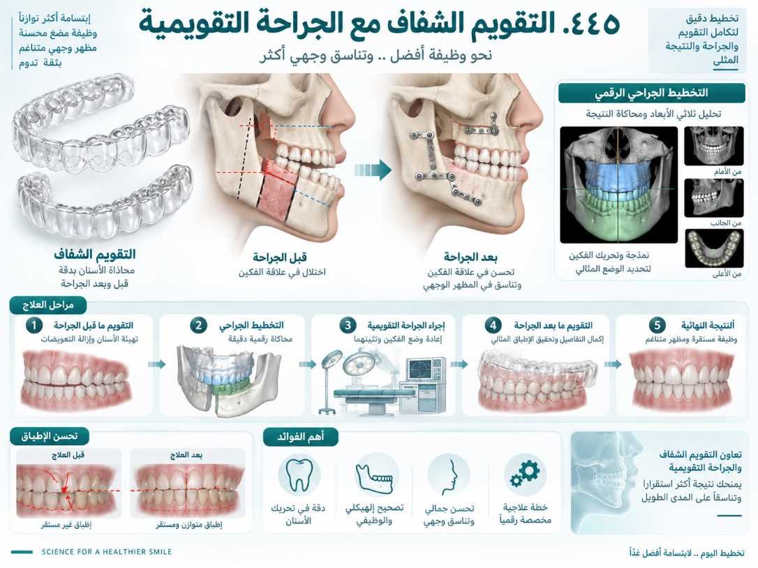 التقويم الشفاف مع الجراحة التقويمية