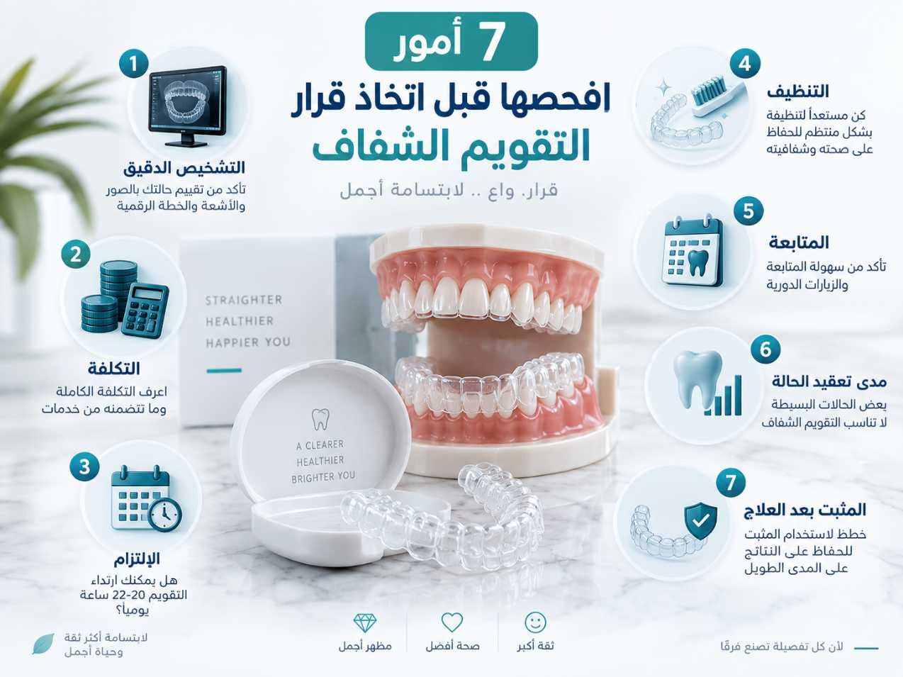 7 أمور افحصها قبل اتخاذ قرار التقويم الشفاف